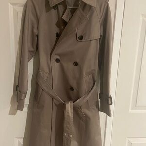 Uniqlo Double-Breasted Khaki Trench Coat